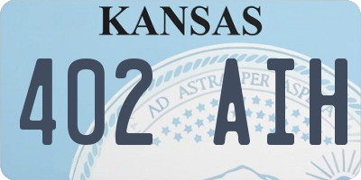 KS license plate 402AIH