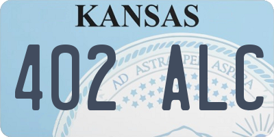 KS license plate 402ALC