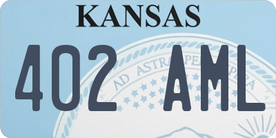 KS license plate 402AML