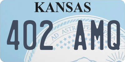 KS license plate 402AMQ