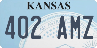 KS license plate 402AMZ