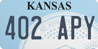 KS license plate 402APY