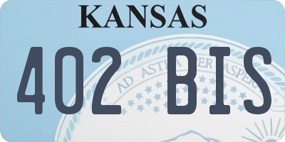 KS license plate 402BIS