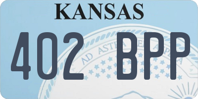 KS license plate 402BPP