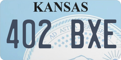 KS license plate 402BXE
