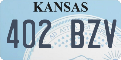 KS license plate 402BZV