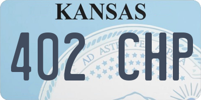KS license plate 402CHP