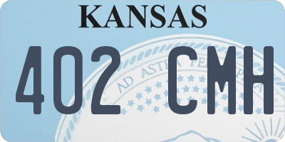 KS license plate 402CMH