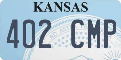 KS license plate 402CMP