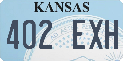 KS license plate 402EXH