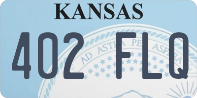KS license plate 402FLQ