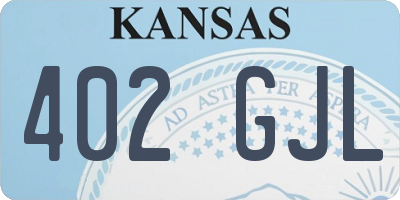 KS license plate 402GJL