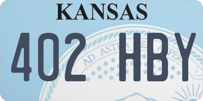 KS license plate 402HBY