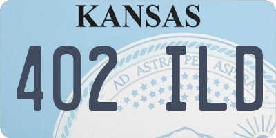 KS license plate 402ILD