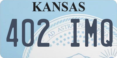 KS license plate 402IMQ