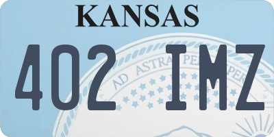 KS license plate 402IMZ
