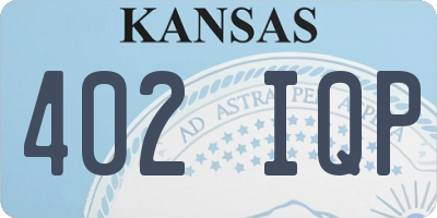 KS license plate 402IQP