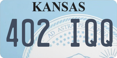 KS license plate 402IQQ