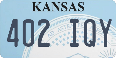 KS license plate 402IQY