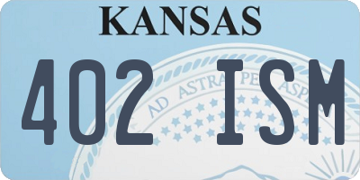 KS license plate 402ISM