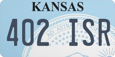 KS license plate 402ISR