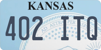 KS license plate 402ITQ