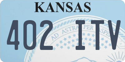 KS license plate 402ITV