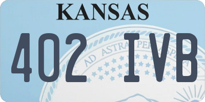 KS license plate 402IVB