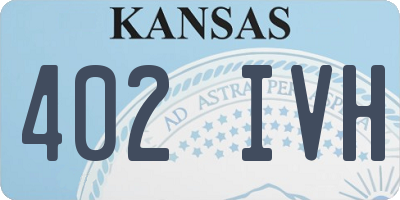KS license plate 402IVH