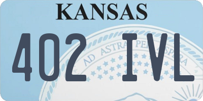 KS license plate 402IVL