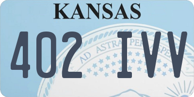 KS license plate 402IVV