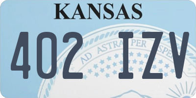 KS license plate 402IZV