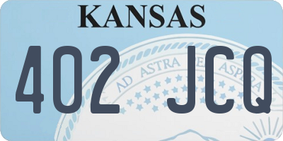 KS license plate 402JCQ