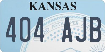 KS license plate 404AJB