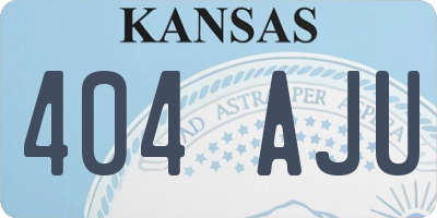 KS license plate 404AJU