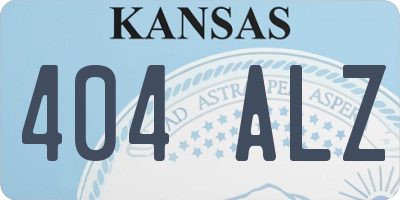 KS license plate 404ALZ