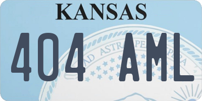 KS license plate 404AML