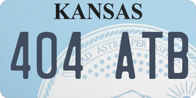 KS license plate 404ATB