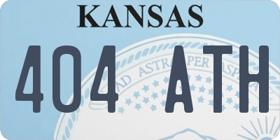KS license plate 404ATH