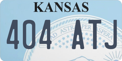 KS license plate 404ATJ