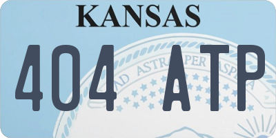 KS license plate 404ATP