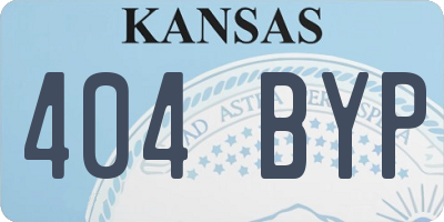 KS license plate 404BYP