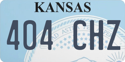 KS license plate 404CHZ