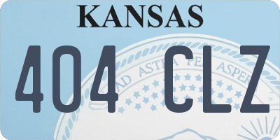 KS license plate 404CLZ