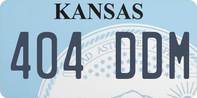KS license plate 404DDM
