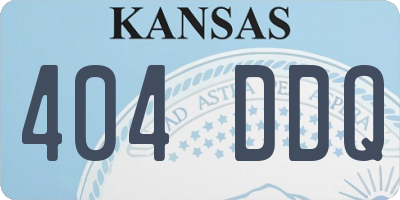 KS license plate 404DDQ