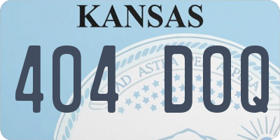 KS license plate 404DOQ