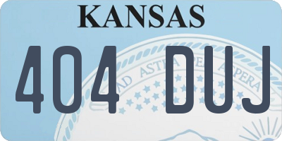 KS license plate 404DUJ