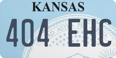 KS license plate 404EHC