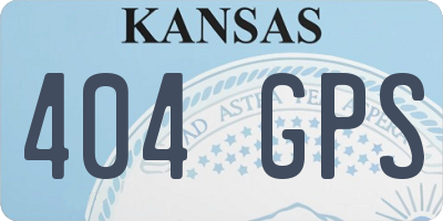 KS license plate 404GPS